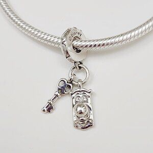 Pandora Disney Alice in Wonderland Key and Door Knob Dangle Charm
